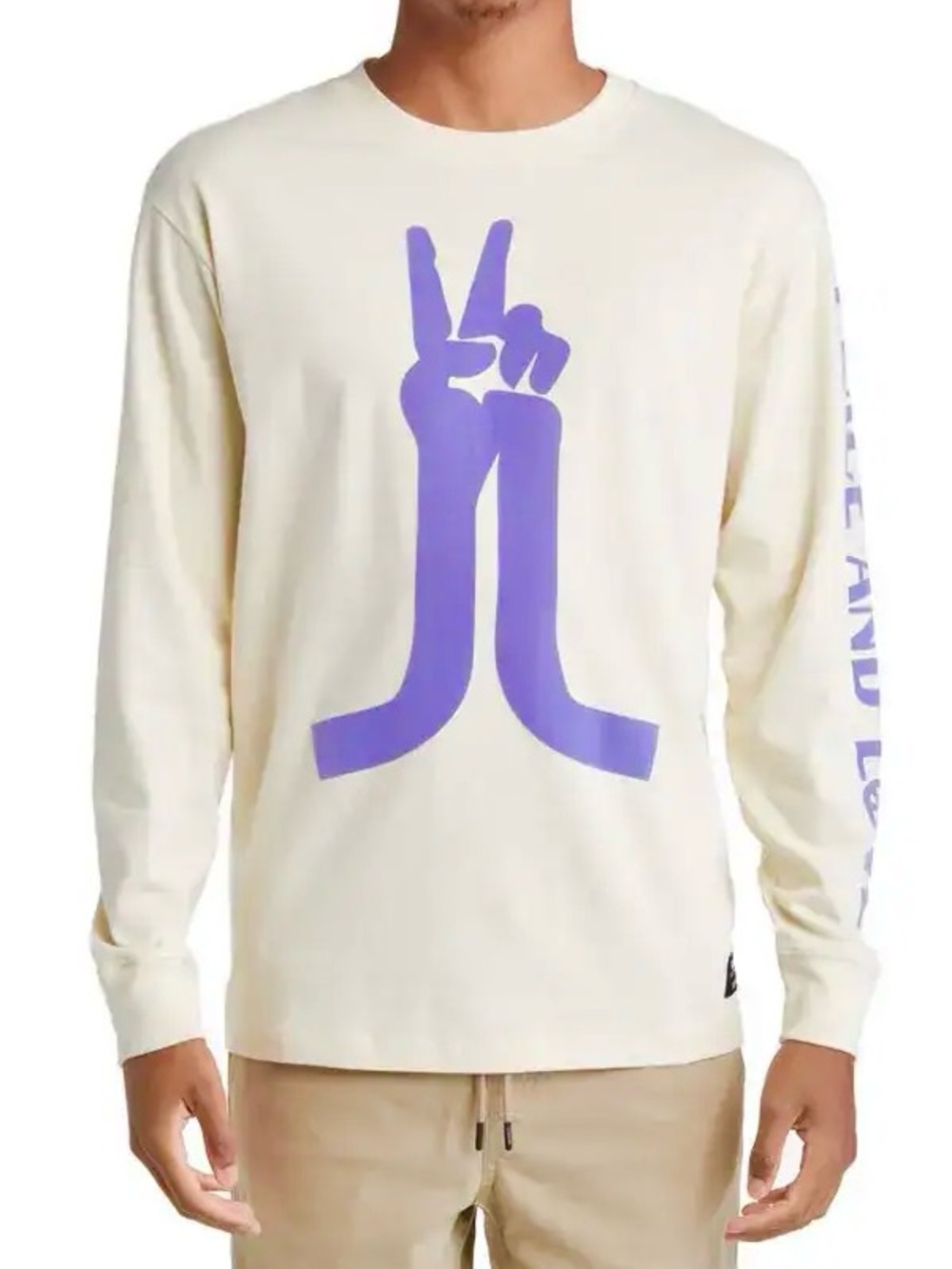 WESC Kendrick Peace & Love Long Sleeve Graphic T-Shirt Men’s XS / Women’S